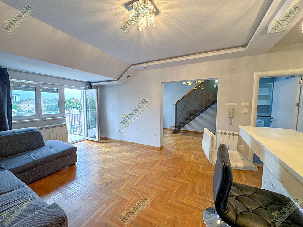 Izdavanje Stan Zeleznicka duplex, Zemun, naselje Save Kovacevic, novogradnja, agencija winner nekretnine,