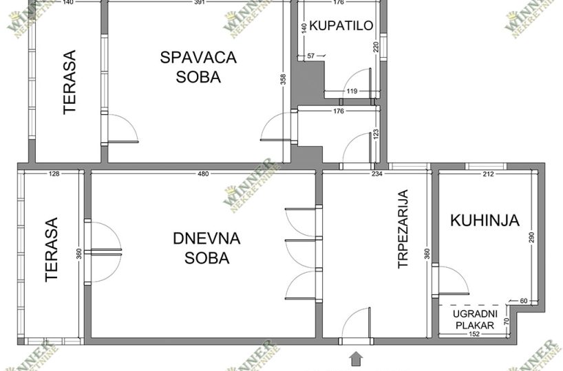 PRODAJA Komforan dvosoban stan Zemun, Retenzija, uknjizen, useljiv, polurenoviran, agencija winner nekretnine, nekretnina