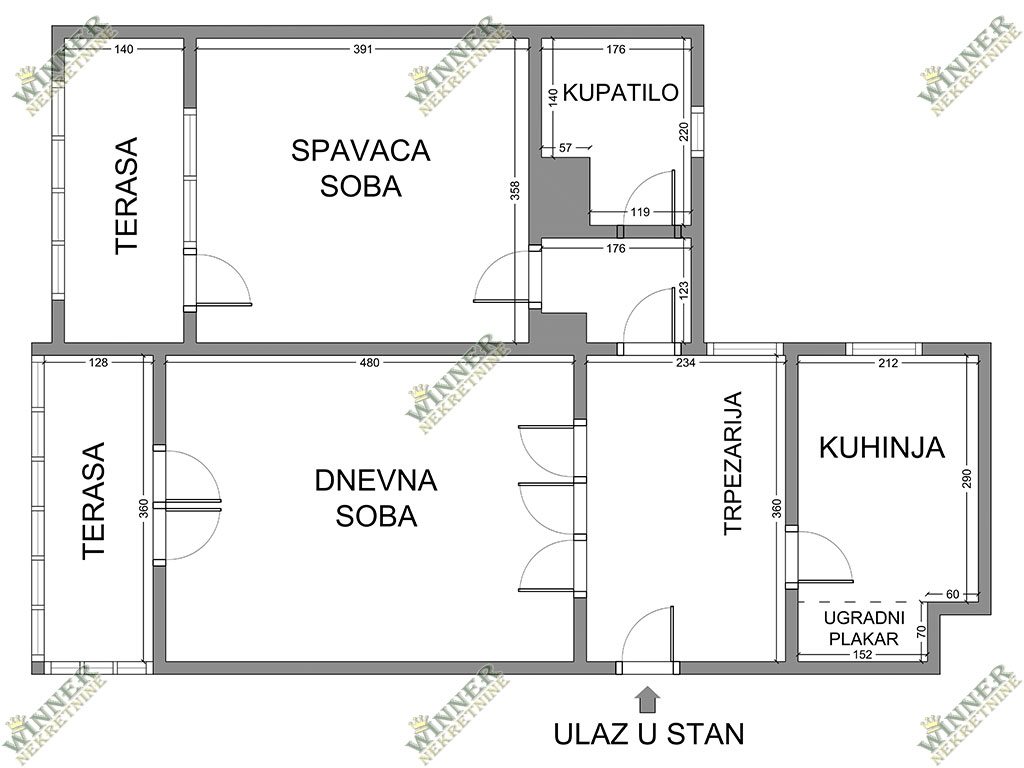 PRODAJA Komforan dvosoban stan Zemun, Retenzija, uknjizen, useljiv, polurenoviran, agencija winner nekretnine, nekretnina